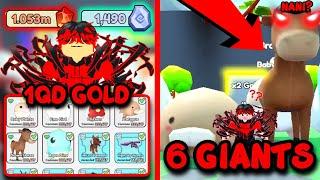 SPENDING 1QD GOLD + 6 GIANTS - Collect All Pets (Progress)