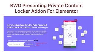  Unlock Exclusive Content with Elementor Private Content Locker Addon! 