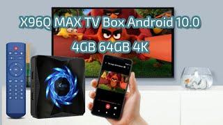 X96Q MAX TV Box Android 10.0 4GB 64GB 4K