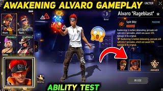 Alvaro Awakening Ability Test & Gameplay | Free Fire Elite Alvaro Skill - Alvaro Awaken