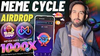 MemeCycle Solana Airdrop By B Love Dapp - Innovation Factory & B Love Network Project