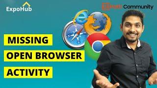 Missing Open Browser Activity in UiPath - Solution