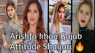 Arishfa khan latest New Attitude Shayari | Gazab attitude Shayari arishfa khan |
