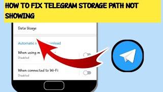 Fix telegram storage path not showing