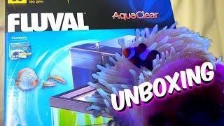 UNBOXING *NEW* AquaClear Fish Tank Filter | Install in Saltwater Aquarium - A1A Adventures