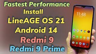 Install LineAgeOS 21 Android 14 ON Redmi 9 Redmi 9 Prime