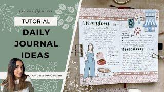 Tips To Quickly Set Up and Decorate Daily Journal Spreads To Be Consistent With Journaling