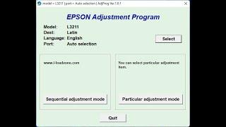 How to Reset Epson L3211 with Resetter