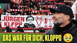 GÄNSEHAUT ️ Anfield singt You'll Never Walk Alone für Klopp