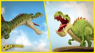 A New Big Dino Arrives… But Is Spinosaurus Friend or Foe? ️| Dinosaurs Cartoons for Kids