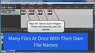 Render Multiple Files With Their Own File Names In Reaper