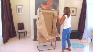 Honey-Can-Do WRD-01270 27-inch Portable Storage Wardrobe Instruction Video