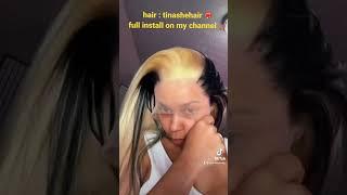 Reverse Skunk Stripe  ft Tinashe hair X Hypnoticlaadyy