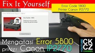 Printer Service: Solving Error 5B00 Printer Canon IP2770