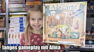 A la carte - langes gameplay mit Alina - Top Familienspiel (Heidelbär Games)