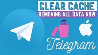 how to clear cache on Telegram with iPhone