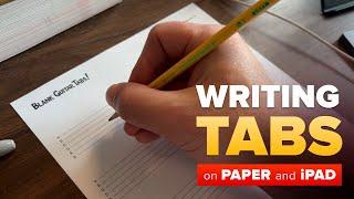 Writing Guitar Tabs – Paper or iPad? Here's How I Do It.