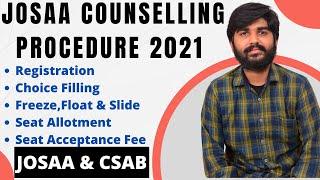 JOSAA Counselling Procedure 2021 | JOSAA Counselling 2021 | JEE Main 2021 | CSAB Counselling 2021