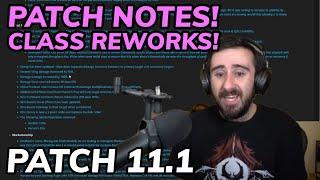 Patch 11.1 Notes! Class Reworks!