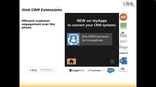 Webinar - ilink Kommunikationssysteme GmbH: Added Value with new App for CRM Integration | english