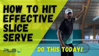 How to Hit More Effective Slice Serve | JM Tennis - Pro Tennis Lessons