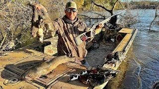 3 Days Fishing and Hunting Catfish, Duck and Squirrel in the River Swamp (Catch & Cook)