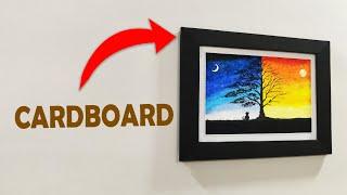 CARDBOARD PICTURE FRAME | DIY frame out of cardboard