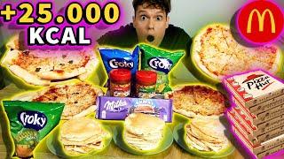 CZŁOWIEK VS 25.000 KCAL NA CZAS ! EPIC CHEAT MEAL REKORD !