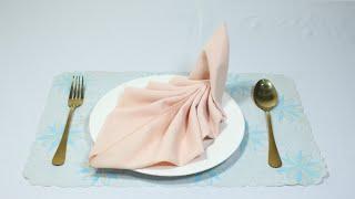 HOW TO MAKE CLASSIC LEAF NAPKIN FOLDING