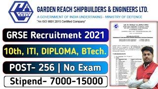 GRSE Apprentice Recruitment 2021 | GRSE Apprentice Vacancy 2021 | GRSE Apprenticeship