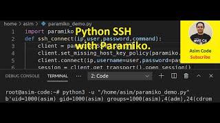 Python SSH with Paramiko