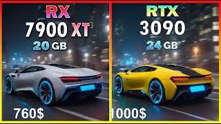 RX 7900 XT vs RTX 3090 - quick comparison in 50 games at 4K max settings