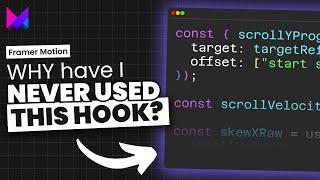 The Most Overlooked Framer Motion Hook is DOPE