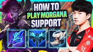 LEARN HOW TO PLAY MORGANA SUPPORT LIKE A PRO! - T1 Keria Plays Morgana Support vs Maokai! |