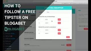 How to Follow a Free Tipster on Blogabet