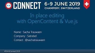 In-place Editing with OpenContent & Vue.js