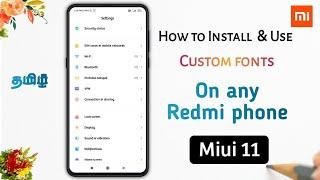 Install Custom fonts on Redmi or Xiaomi Phones | Change fonts Styles on Redmi Note 9/ 8/ 7/ 6/ 5 Pro