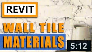 Revit Tutorial [2025] | Realistic Custom WALL TILE MATERIAL & Rendering in Revit