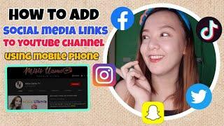 HOW TO ADD SOCIAL MEDIA LINKS TO YOUTUBE CHANNEL USING MOBILE PHONE | TUTORIAL 2020 | MISIS UAME TV