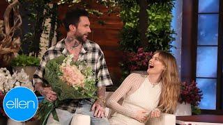 Behati Prinsloo Gets Surprise Visit from Adam Levine