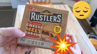 New Rustlers Microwave Supreme Cheese Melt Burger