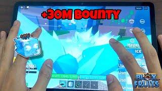 ICE Mobile Bounty Hunting (With Handcam!) | Blox Fruit