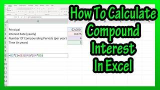 How To Calculate Compound Interest (By Hand) In Excel Explained