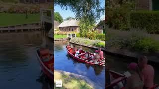 The roads are Water in #Giethoorn #Netherlands. 1.5 hours from #Amsterdam. #WonderJourneys