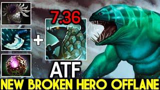 ATF [Tidehunter] New Broken Hero Offlane 100 Damage Block Dota 2