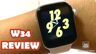 W34 SMARTWATCH REVIEW | ENGLISH