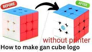 how to make a gan logo on a local  cube without print and permanent work part 1