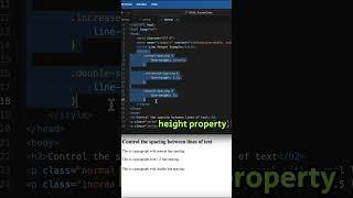 HTML Coding Q&A 38: Which CSS property is used to control spacing between lines of text? #htmlcss