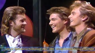 a-ha on Redd Barnas Festkonsert / Slender Frame & Crying in the Rain [1990 / NRK]