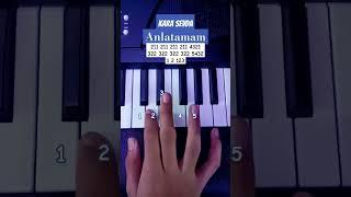 Anlatamam - Kara Sevda (Easy Piano Tutorial) #viral #shorts